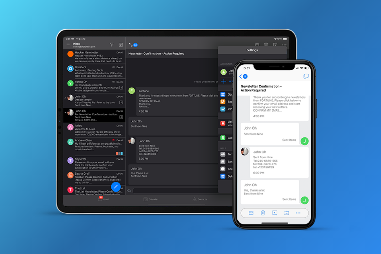 nine email alternatives